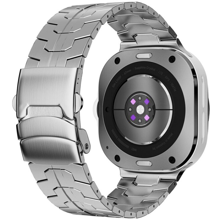 Ремінець Deexe Metal Strap для Samsung Galaxy Watch 8 (40/44mm) / 8 Classic - Silver: фото 1 з 6