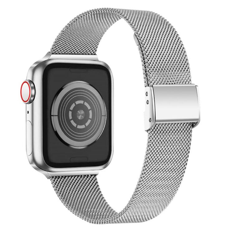 Ремінець Deexe Milanese Bracelet для Apple Watch 46 / 45 / 44 / SE 44 / 42 (Series 1-3) / Ultra / Ultra 2 / Ultra 3 - Silver: фото 1 з 5