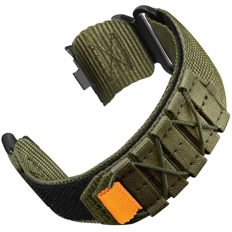 Ремінець Deexe Military для Xiaomi Redmi Watch 4 / 5 / Mi Smart Band 8 Pro / Band 9 Pro - Army Green: фото 1 з 8