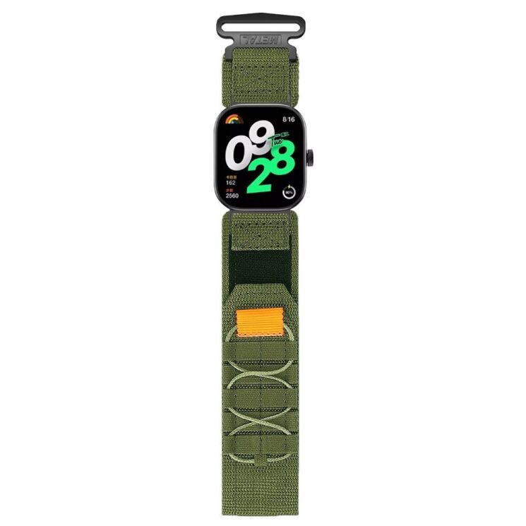 Ремінець Deexe Military для Xiaomi Redmi Watch 4 / 5 / Mi Smart Band 8 Pro / Band 9 Pro - Army Green: фото 4 з 8