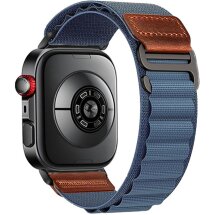 Ремінець Deexe Nylon Leather для Huawei Watch 5 / Fit 5 Pro / Fit 4 / Fit 4 Pro / Fit 3 - Baby Blue: фото 1 з 7