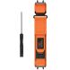 Ремешок Deexe Nylon Magic Tape для Xiaomi Amazfit T-ReX 3 - Orange (382702O). Фото 2 из 4