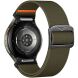 Ремешок Deexe Orbit Flex для Samsung Galaxy Watch 4 / 5 / 6 / 7 / FE (40mm) - Army Green (358115AG). Фото 1 из 5