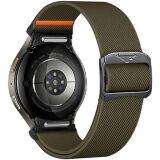 Ремінець Deexe Orbit Flex для Samsung Galaxy Watch 4 / 5 / 6 / 7 / FE (40mm) - Army Green (358115AG)