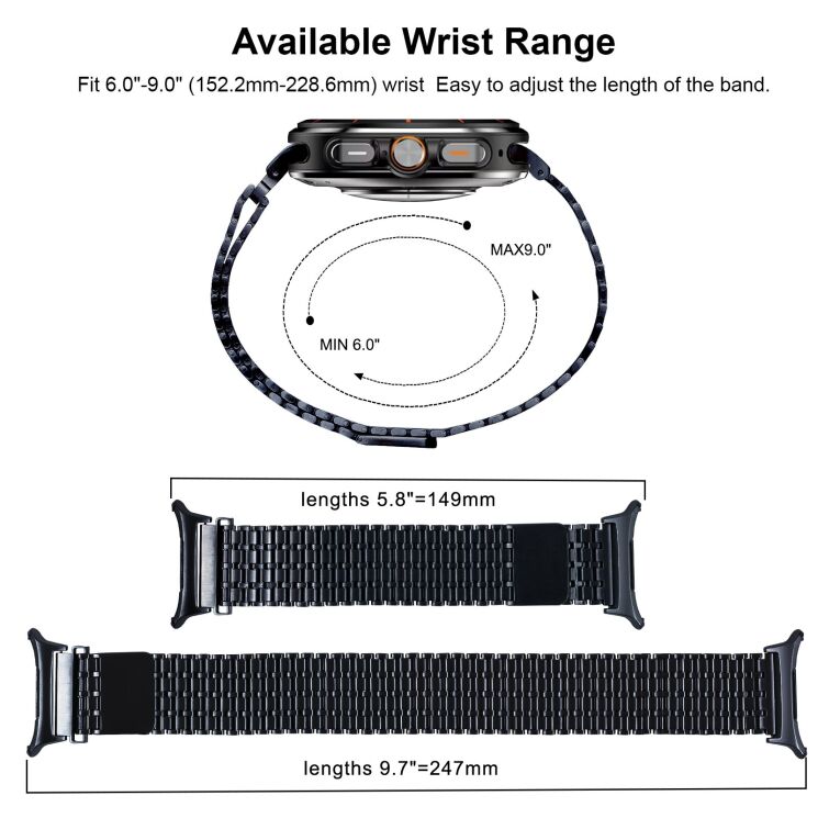 Ремешок Deexe Pulsar для Samsung Galaxy Watch 8 (40/44mm) / 8 Classic (43/47mm) / Ultra 2 - Silver: фото 8 из 8