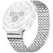 Ремешок Deexe Pulsar для Samsung Galaxy Watch 8 (40/44mm) / 8 Classic (43/47mm) / Ultra 2 - Silver (384004S). Фото 1 из 8