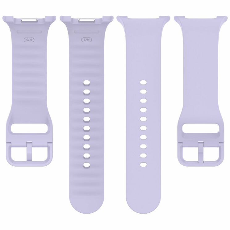 Ремешок Deexe Silicone Band для Samsung Galaxy Watch 8 (40/44mm) / 8 Classic - Grey: фото 5 из 7