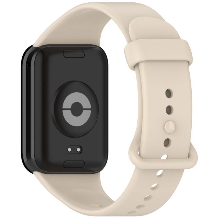 Ремешок Deexe Silicone Band для Xiaomi Mi Smart Band 9 Pro - Ivory White: фото 1 из 12