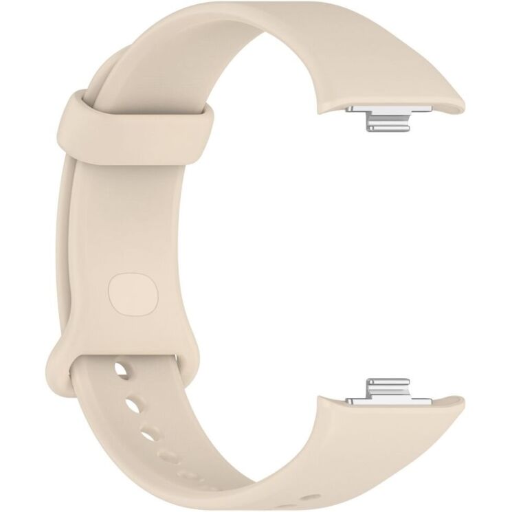 Ремешок Deexe Silicone Band для Xiaomi Mi Smart Band 9 Pro - Ivory White: фото 3 из 12