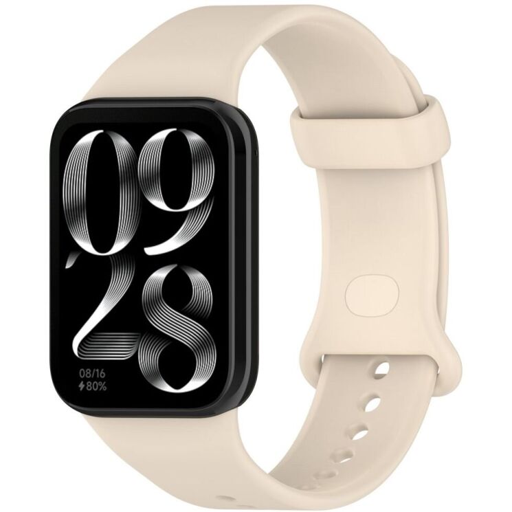 Ремешок Deexe Silicone Band для Xiaomi Mi Smart Band 9 Pro - Ivory White: фото 4 из 12