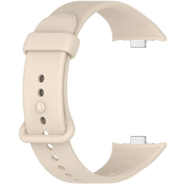 Ремешок Deexe Silicone Band для Xiaomi Mi Smart Band 9 Pro - Ivory White: фото 2 из 12
