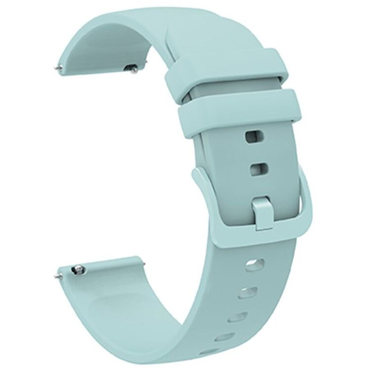 Ремешок Deexe Soft Silicone для часов с шириной крепления 18 мм - Light Green: фото 1 из 7