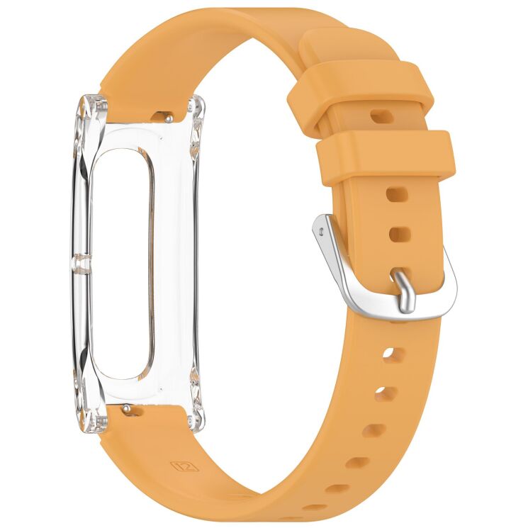 Ремінець Deexe Soft Silicone для Google Fitbit Air - Yellow: фото 3 з 9