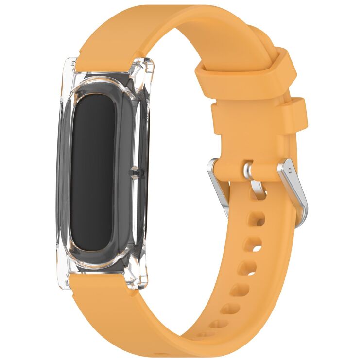 Ремінець Deexe Soft Silicone для Google Fitbit Air - Yellow: фото 1 з 9