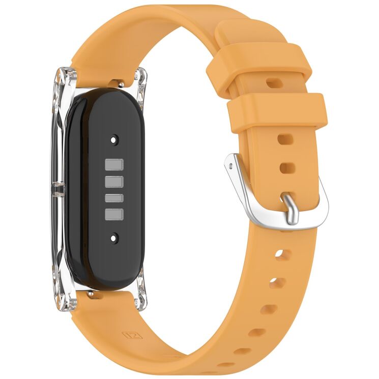 Ремінець Deexe Soft Silicone для Google Fitbit Air - Yellow: фото 2 з 9