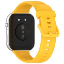 Ремінець Deexe Soft Silicone для Huawei Watch Fit 3 - Yellow: фото 1 з 7