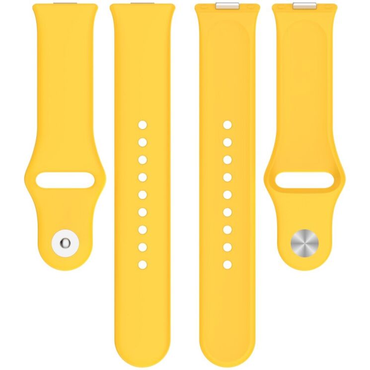 Ремешок Deexe Soft Touch для Huawei Watch Fit 3 - Yellow: фото 5 из 7