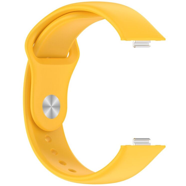 Ремешок Deexe Soft Touch для Huawei Watch Fit 3 - Yellow: фото 3 из 7