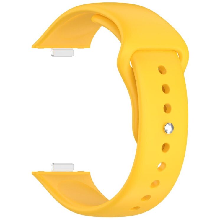Ремешок Deexe Soft Touch для Huawei Watch Fit 3 - Yellow: фото 2 из 7