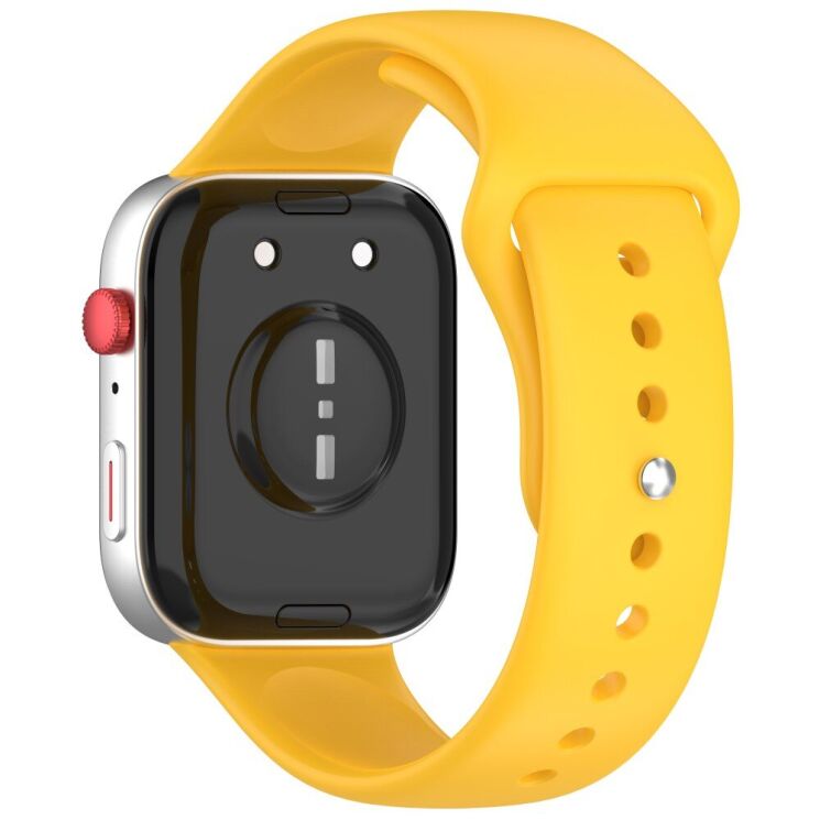 Ремешок Deexe Soft Touch для Huawei Watch Fit 3 - Yellow: фото 1 из 7