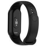 Ремінець Deexe Soft Touch для Xiaomi Mi Smart Band 8 / 9 / 10 - Black (326001B)