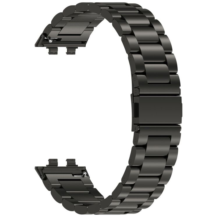 Ремешок Deexe Stainless Steel для Huawei Band 11 Pro / Band 11 - Black: фото 3 из 10