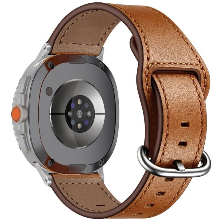 Ремінець KALEBOL Classic Strap для Samsung Galaxy Watch 8 (40/44mm) / 8 Classic - Brown: фото 1 з 7