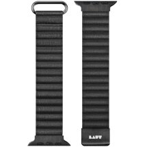 Ремінець LAUT NOVI LUXE для Apple Watch 46 / 45 / 44 / SE 44 / 42 (Series 1-3) / Ultra / Ultra 2 / Ultra 3 (L_AWL_NL_BK) - Black: фото 1 з 7