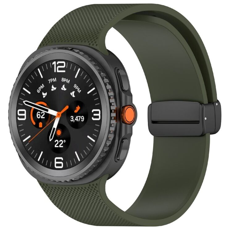 Ремінець Reframe Magnetic Loop для Samsung Galaxy Watch 8 (40/44mm) / 8 Classic - Army Green: фото 2 з 7