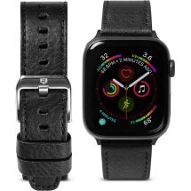 Ремінець Ringke Leather One Classic для Apple Watch 42 (Series 10/11) / 41 / 40 / SE 40 / 38 (8809785456918) - Black: фото 1 з 11