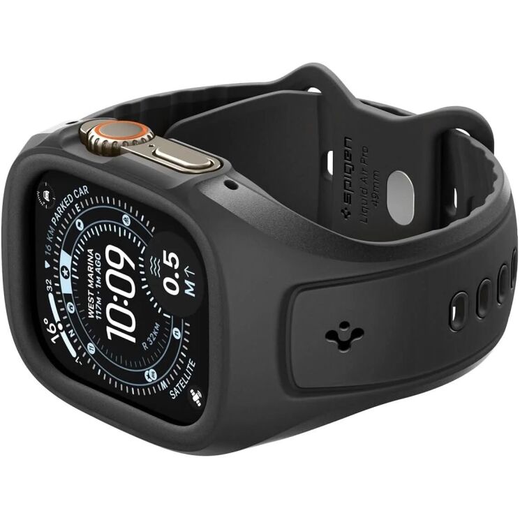 Ремінець Spigen Liquid Air Pro для Apple Watch Ultra / Ultra 2 / Ultra 3 (49mm) ACS05463 - Black: фото 8 з 17
