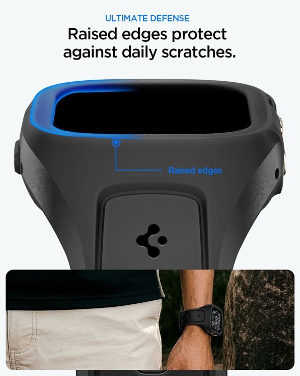 Ремінець Spigen Liquid Air Pro для Apple Watch Ultra / Ultra 2 / Ultra 3 (49mm) ACS05463 - Black: фото 13 з 17