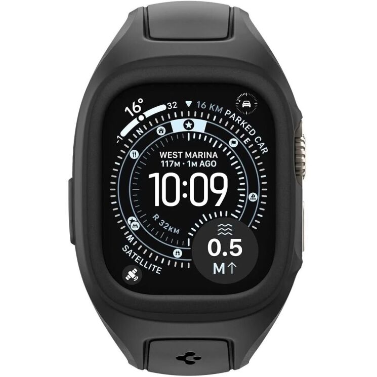 Ремінець Spigen Liquid Air Pro для Apple Watch Ultra / Ultra 2 / Ultra 3 (49mm) ACS05463 - Black: фото 4 з 17