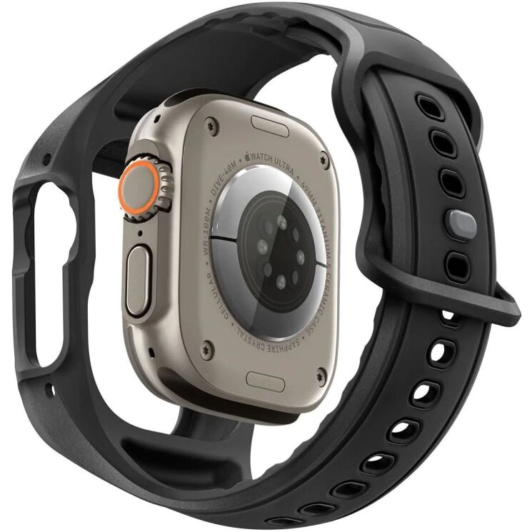 Ремінець Spigen Liquid Air Pro для Apple Watch Ultra / Ultra 2 / Ultra 3 (49mm) ACS05463 - Black: фото 2 з 17