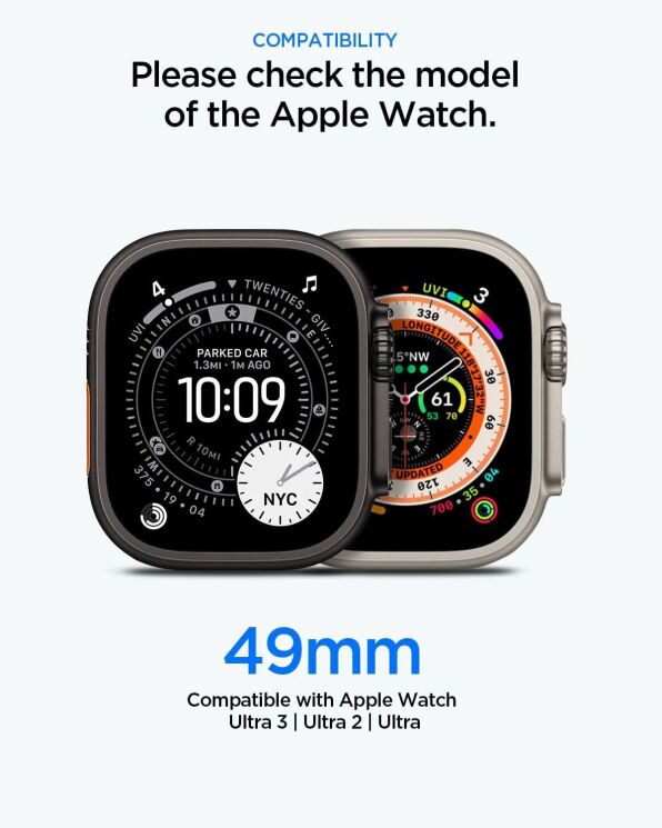 Ремінець Spigen Liquid Air Pro для Apple Watch Ultra / Ultra 2 / Ultra 3 (49mm) ACS05463 - Black: фото 12 з 17