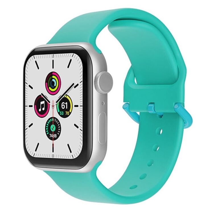 Ремешок UniCase Silicone Band для Apple Watch 46 / 45 / 44 / SE 44 / 42 (Series 1-3) / Ultra / Ultra 2 - Green: фото 2 из 7
