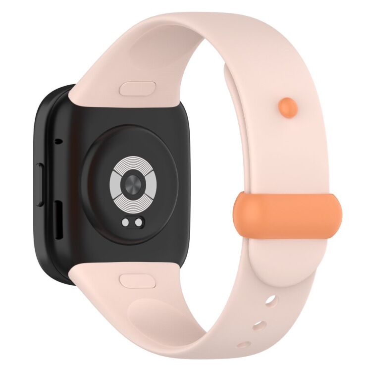 Ремінець UniCase Silicone Strap для Xiaomi Redmi Watch 3 - Light Pink / Orange: фото 1 з 7