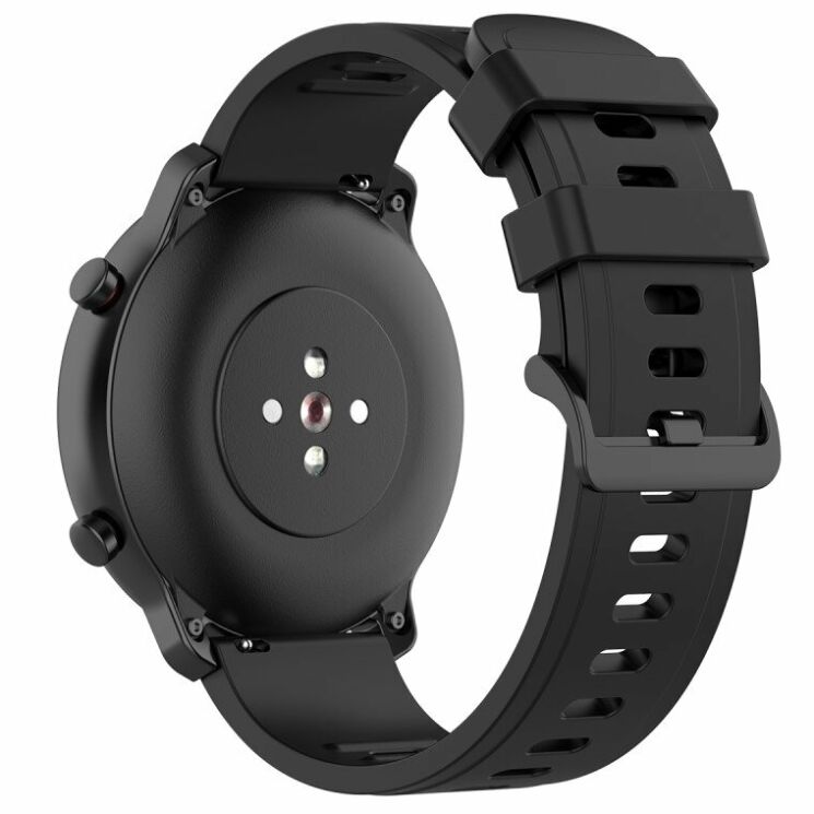 Ремешок UniCase Soft Silicone для часов с шириной крепления 22мм - Black: фото 2 из 5
