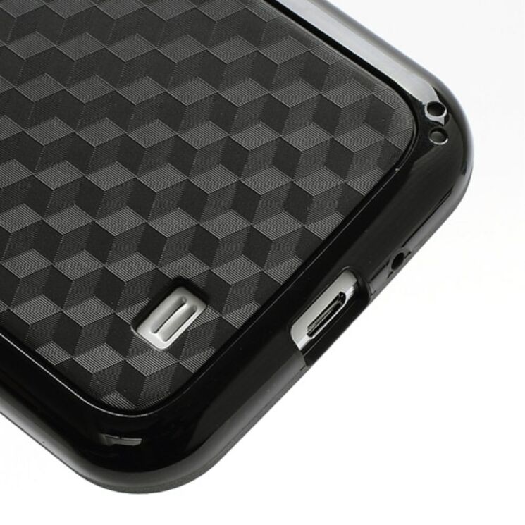 Силиконовая накладка Deexe Cube Pattern для Samsung Galaxy S4 (i9500) - Black: фото 7 из 8