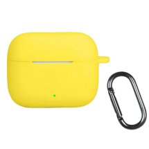 Силиконовый чехол Deexe Silicone Case (FH) для OPPO Enco Buds 3 Pro - Yellow: фото 1 из 8