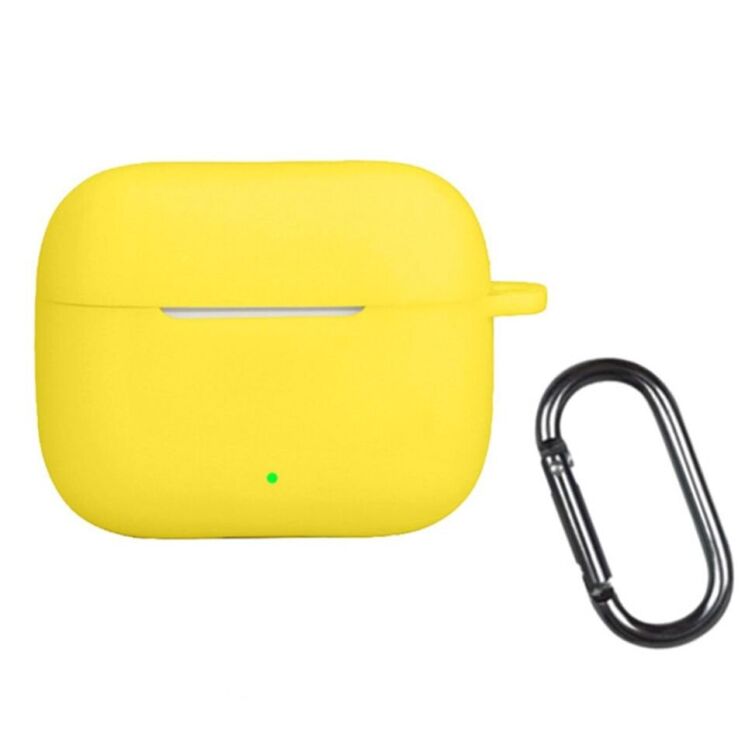 Силиконовый чехол Deexe Silicone Case (FH) для OPPO Enco Buds 3 Pro - Yellow: фото 1 из 8