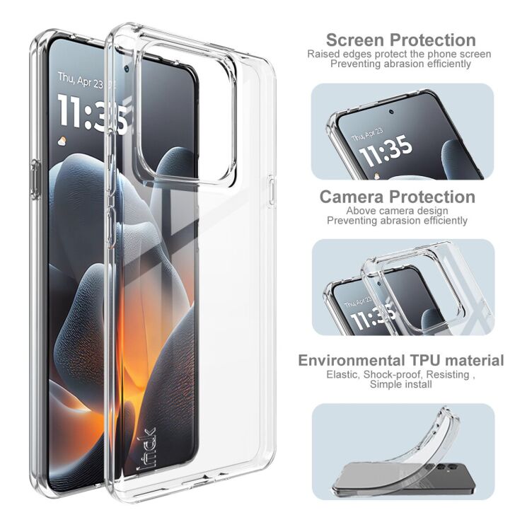 Силиконовый чехол IMAK UX-10 Series для Motorola Signature - Transparent: фото 7 из 8