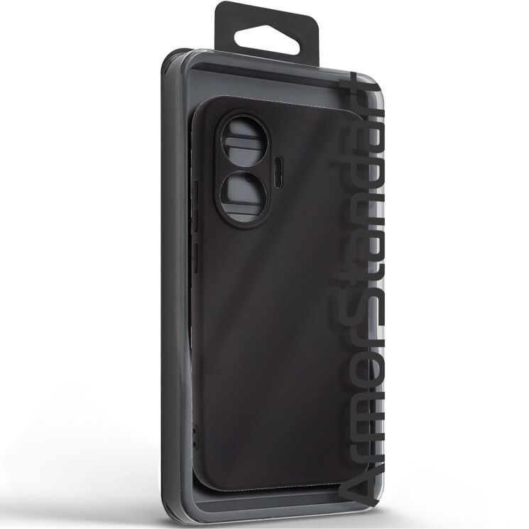 Силиконовый (TPU) чехол ArmorStandart Matte Slim Fit для Xiaomi Poco F7 - Black: фото 2 из 5