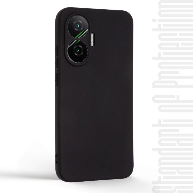 Силиконовый (TPU) чехол ArmorStandart Matte Slim Fit для Xiaomi Poco F7 - Black: фото 3 из 5