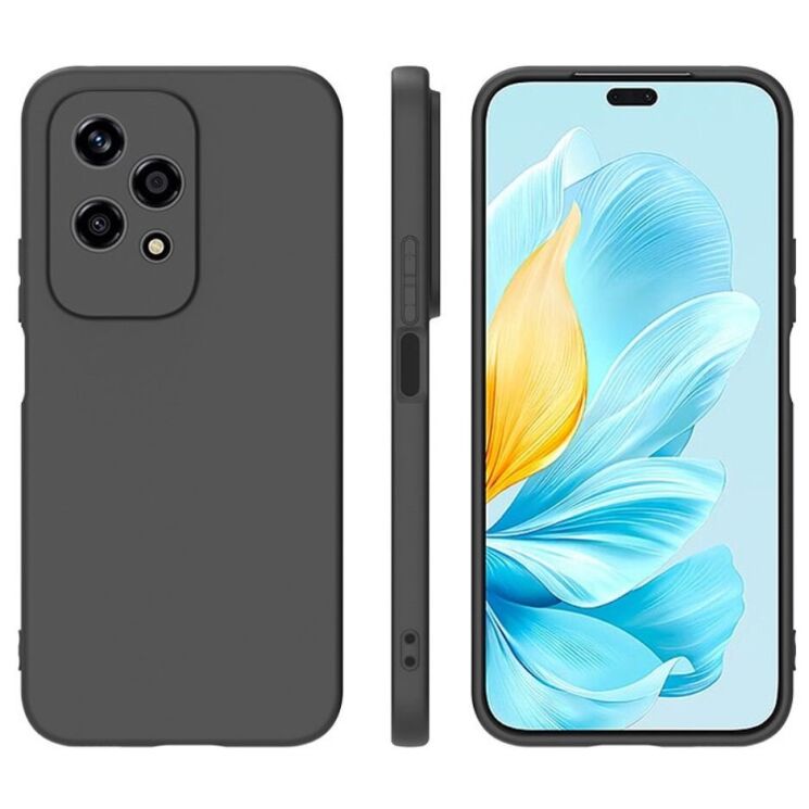 Силиконовый (TPU) чехол Deexe Matte Case для Honor 200 Lite - Black: фото 4 из 4