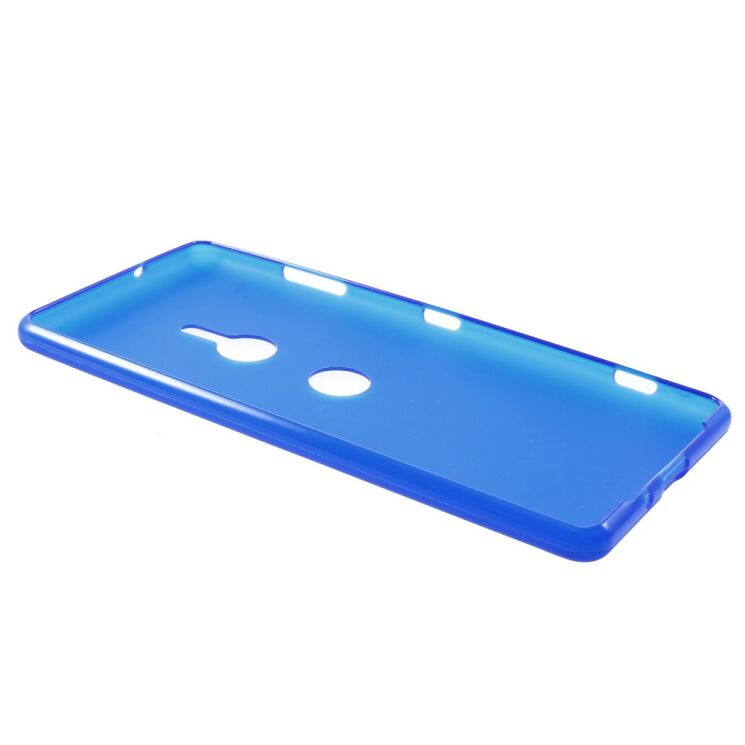 Силиконовый (TPU) чехол Deexe Matte Case для Sony Xperia XZ3 - Blue: фото 3 из 3