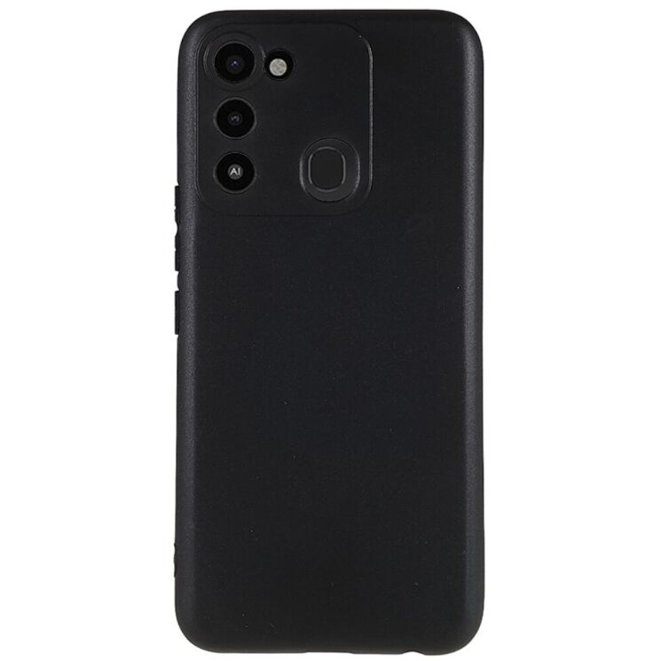 Силиконовый (TPU) чехол Deexe Matte Case для Tecno Spark Go 2022 (KG5m) - Black: фото 1 из 7
