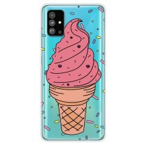 Силіконовий (TPU) чохол Deexe Pretty Glossy для Samsung Galaxy S20 (G980) - Ice Cream: фото 1 з 5