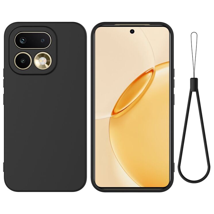 Силіконовий (TPU) чохол Deexe Silicone Case для Realme 16 Pro Plus - Black: фото 1 з 9