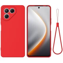 Силіконовий (TPU) чохол Deexe Silicone Case для TECNO Pova 7 Neo - Red: фото 1 з 8